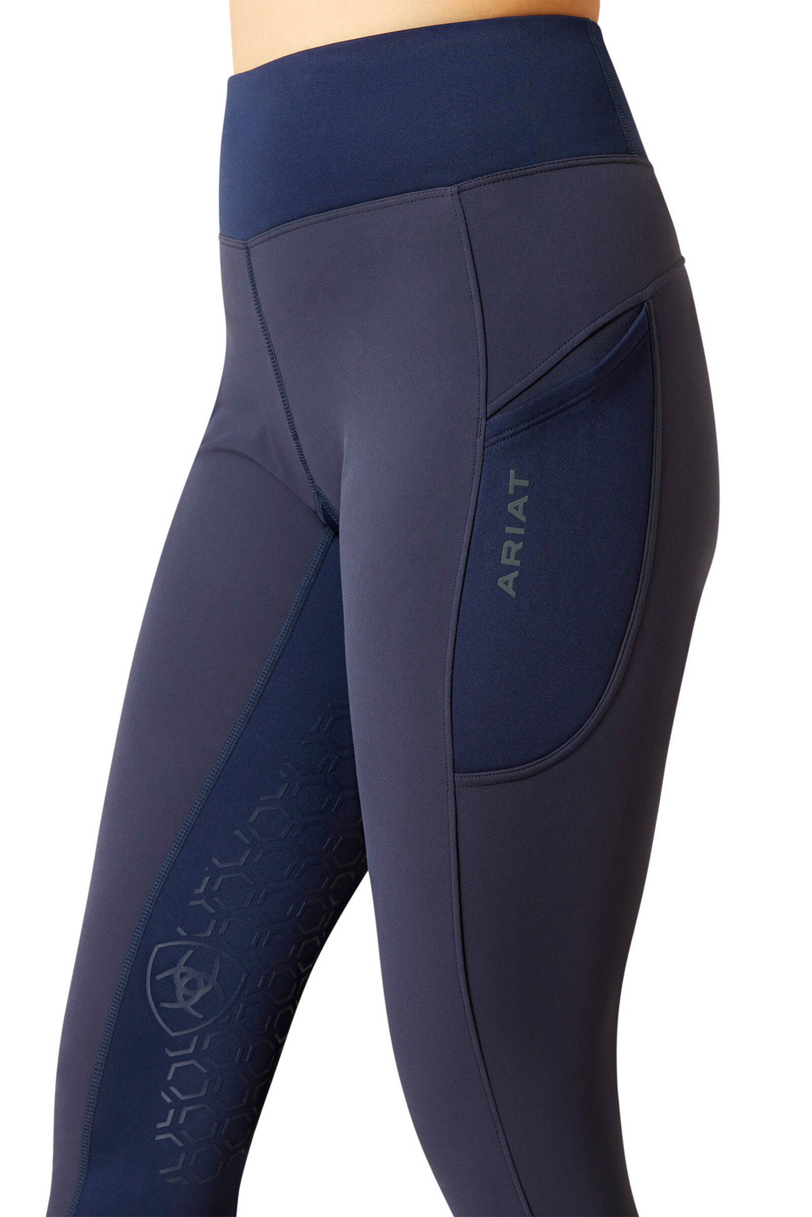 Ariat Womens Boreas Half Grip Riding Tights - Canteen - Ariat